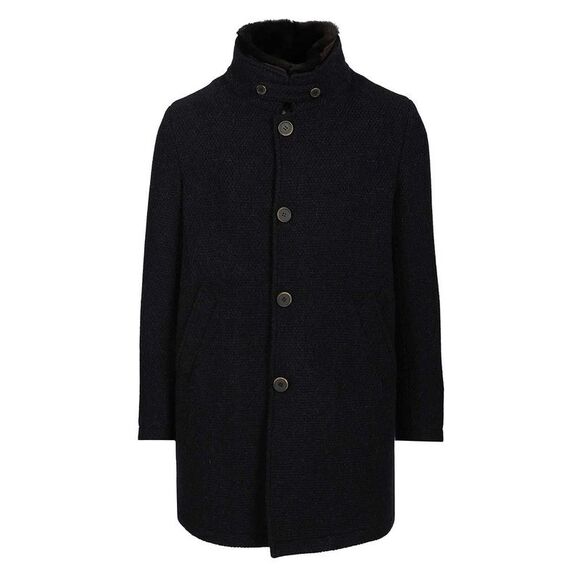 Al Duca D'aosta Men Coat With Faux Fur